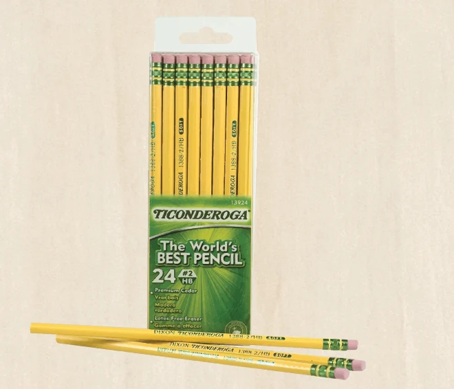 Pencils and a pencil pack from the Maplewoodshop tools poster.